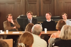 bei der Podiumsdiskussion: Markus Jans, Ludwig Holtmeier, Christian Fischer, Pierre Funck, Martin Erhardt, Alexander Grychtolik